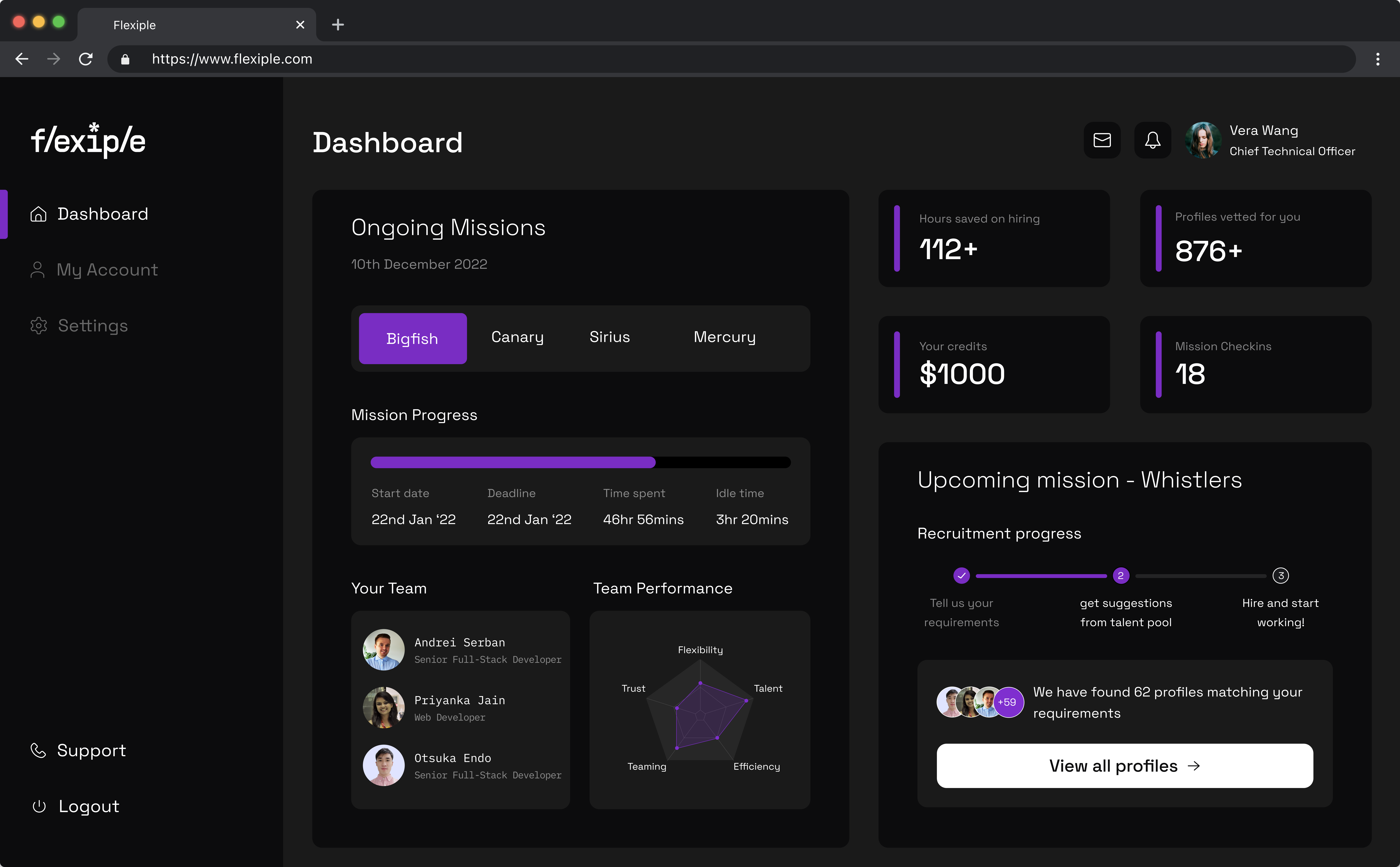 Flexiple - Построить команду мечты разработчиков и дизайнеров медиа 4