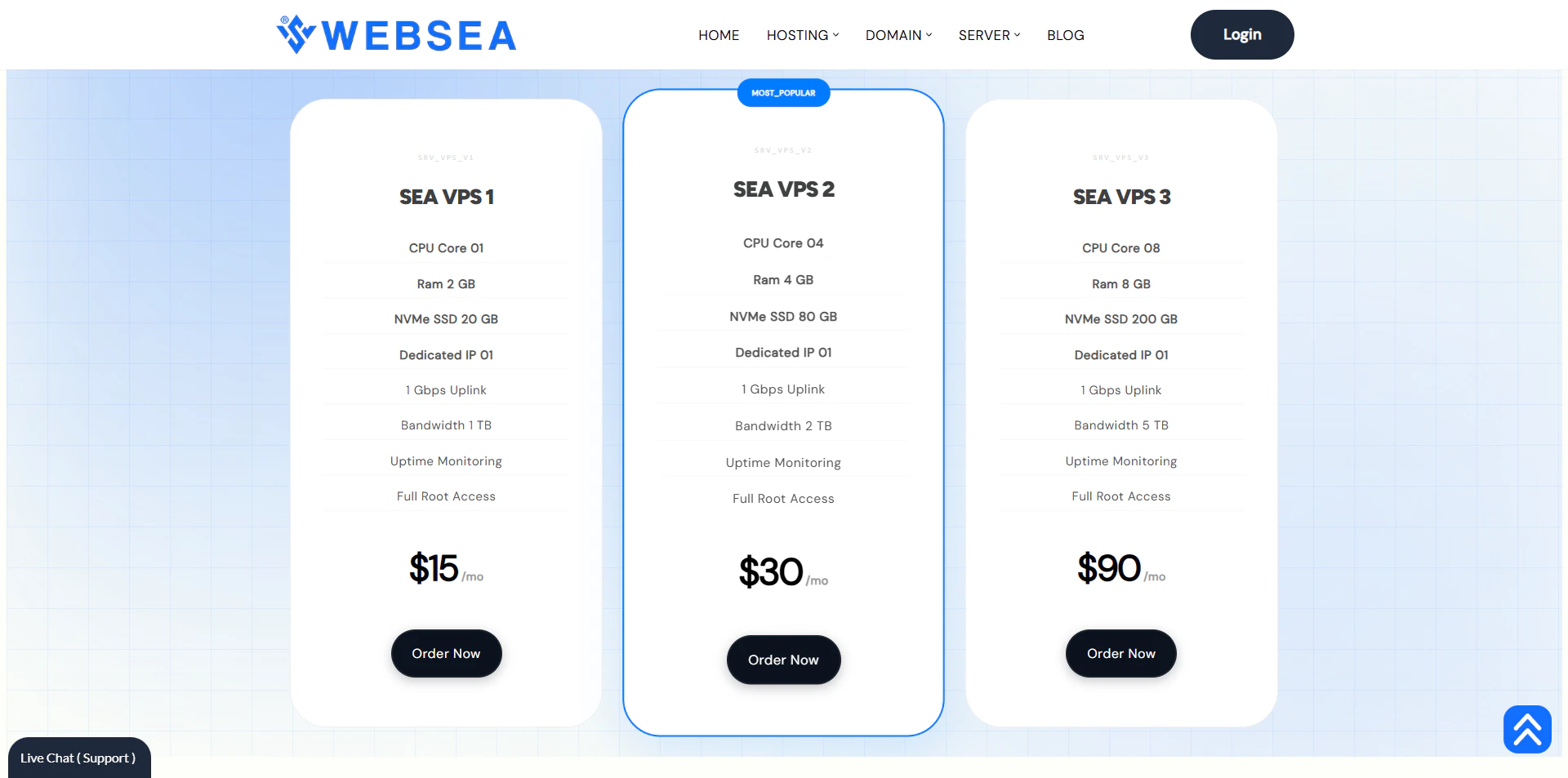 Best Budget Hosting for SAAS, WebSea screenshot 1