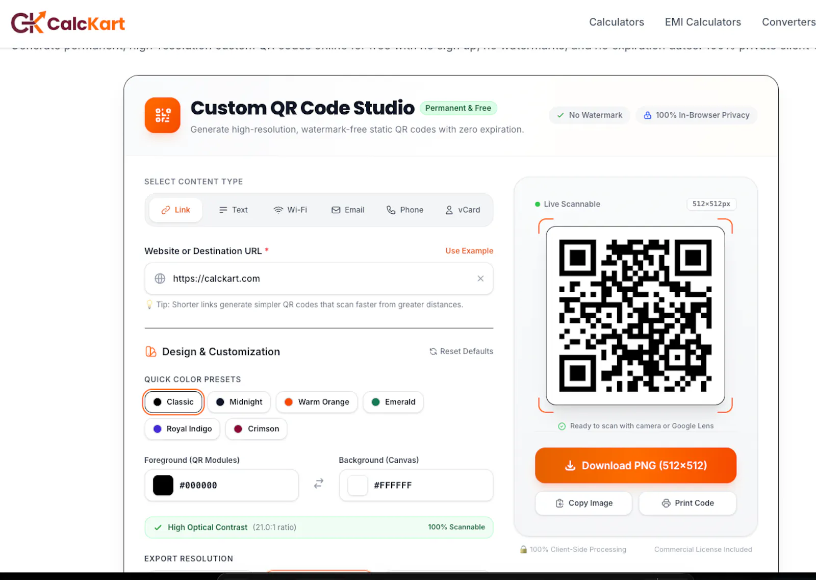 Free QR Code Generator screenshot 1