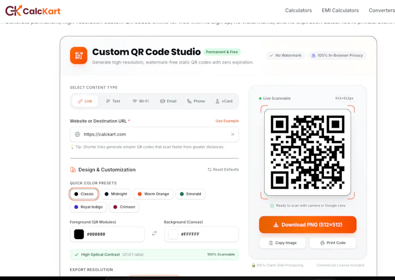 Free QR Code Generator screenshot 1