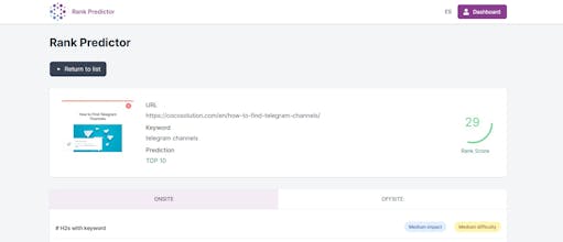 Rank Predictor gallery image