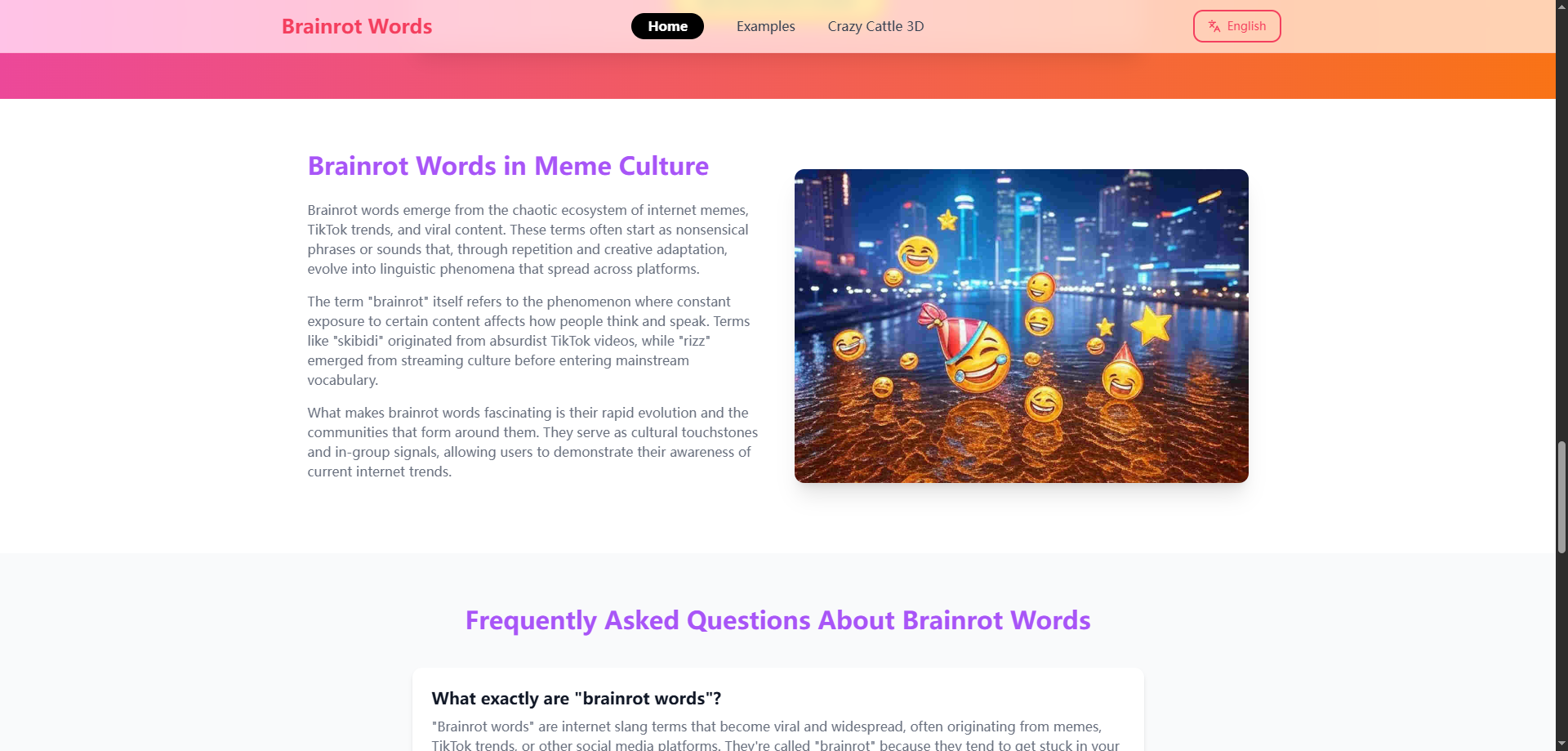 Brainrot Words - Decode viral slang, test your brainrot! media 4