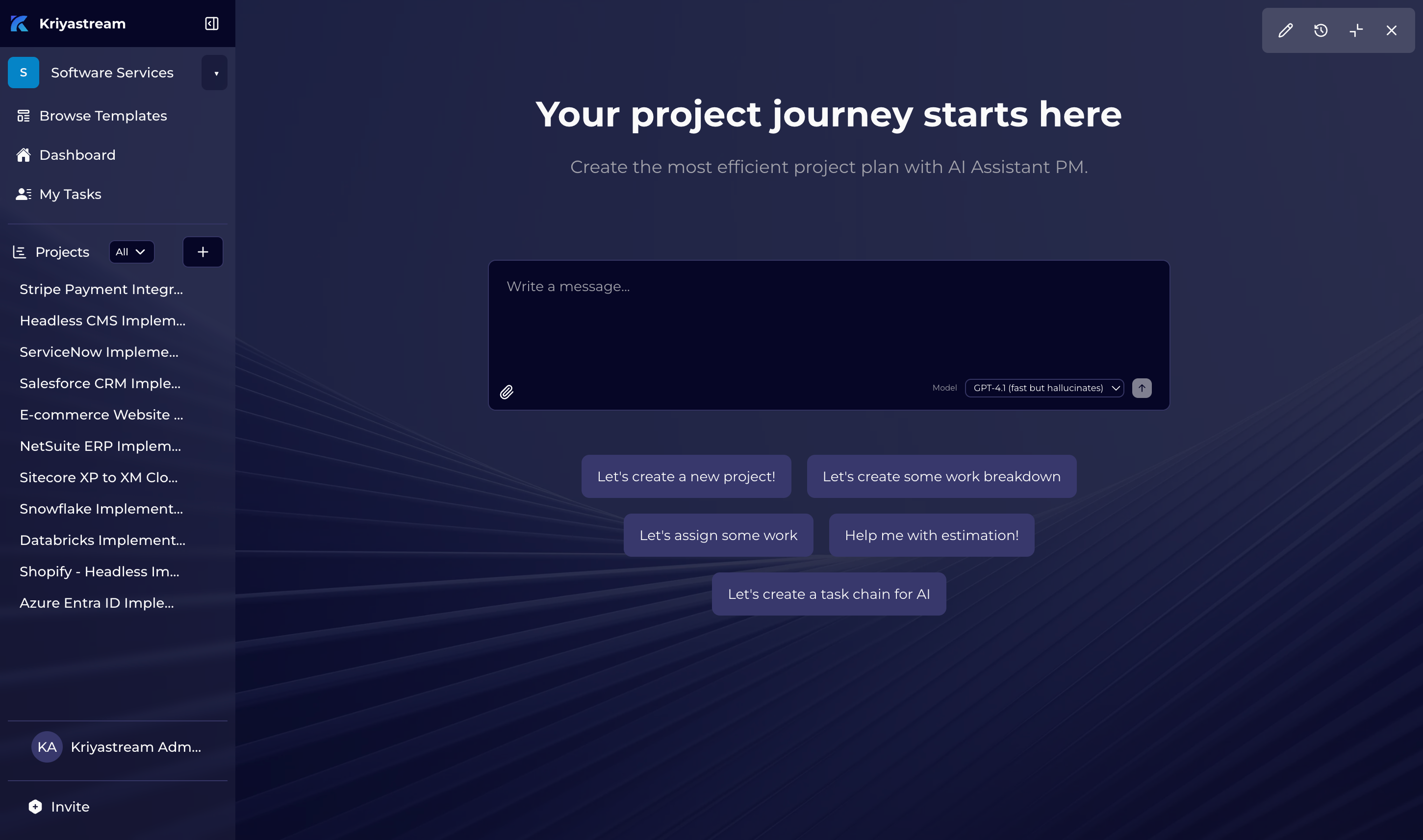 Kriyastream - Screenshot 2 showing product features and functionality