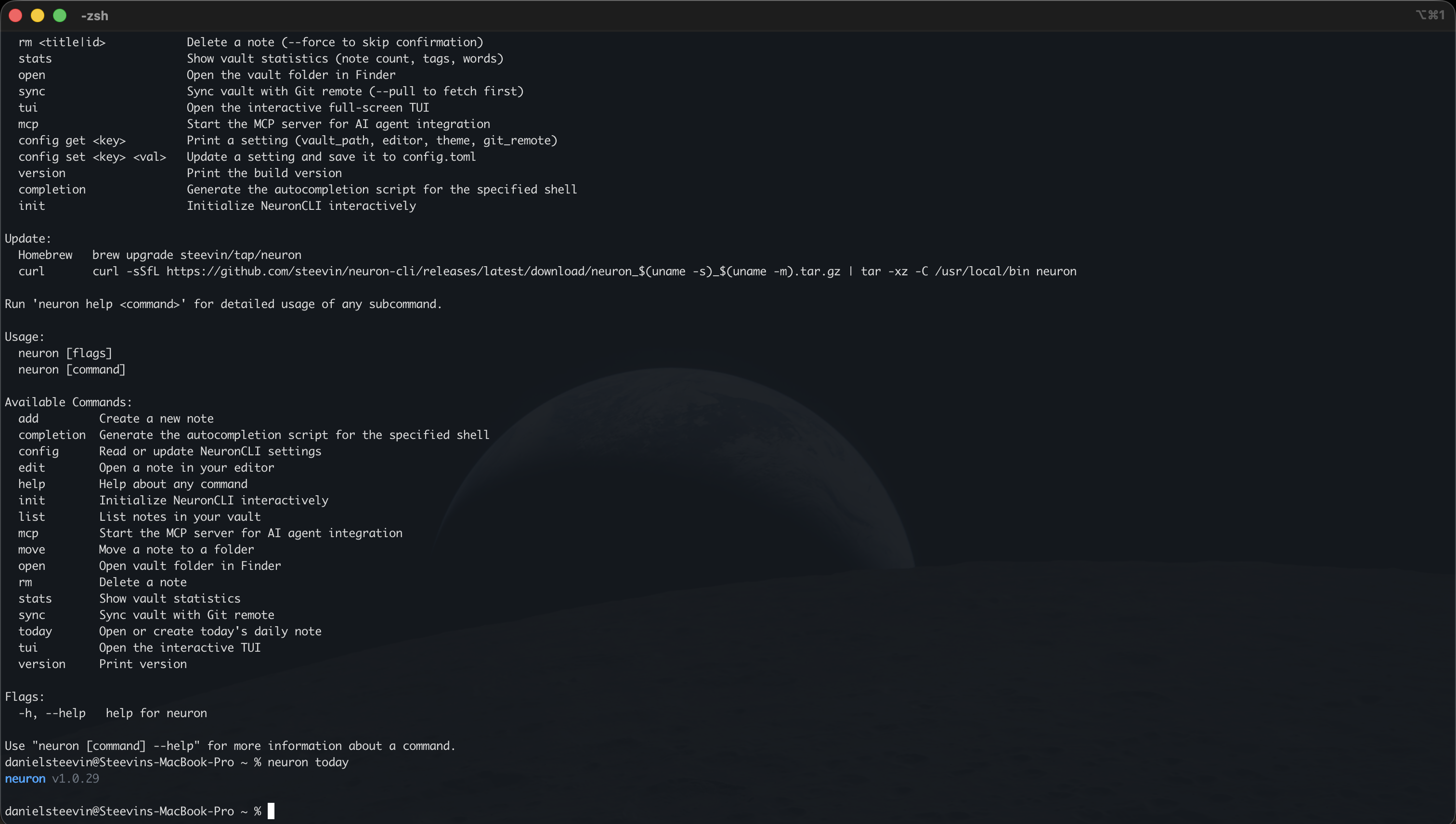 neuron-cli gallery image