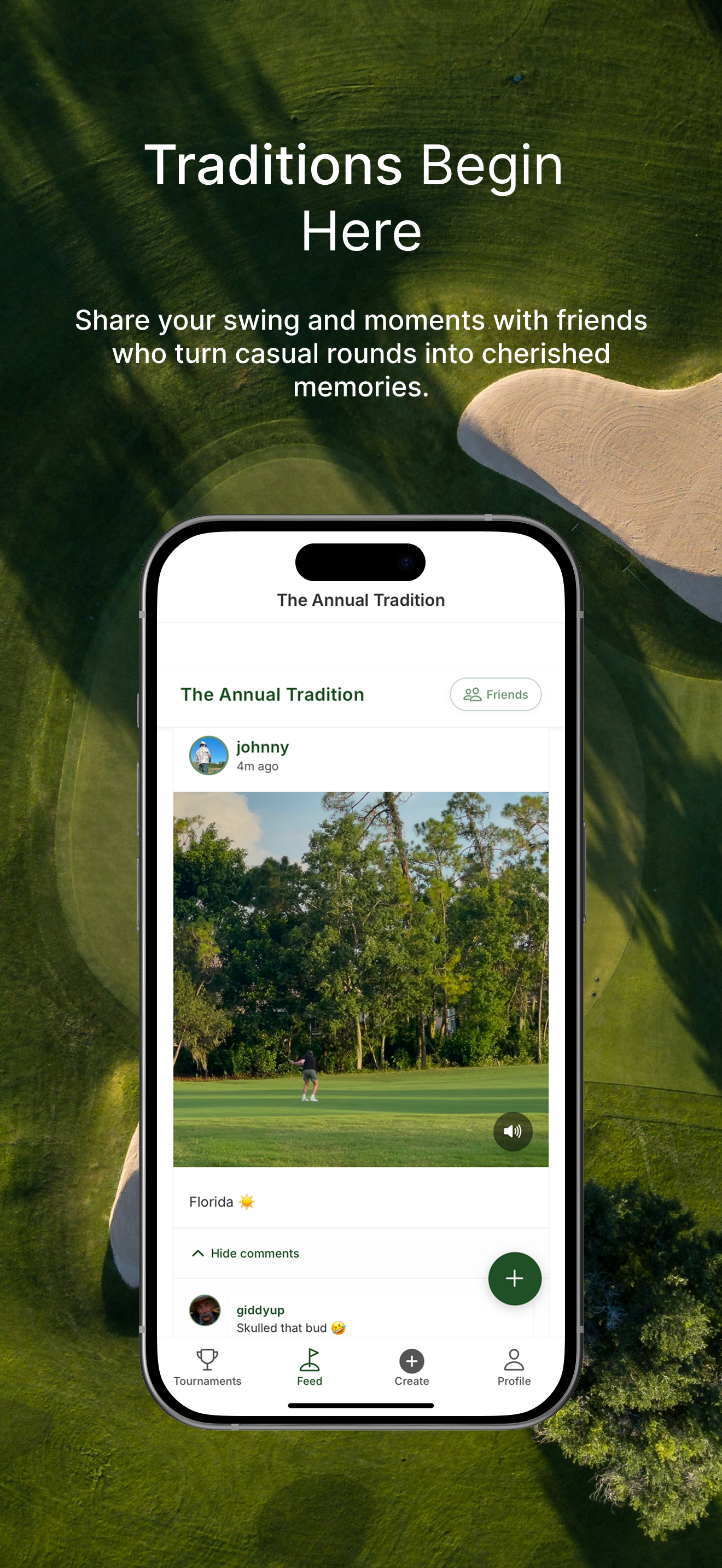 De jaarlijkse traditie - Golf's Social Network, gebouwd door vrienden media 6