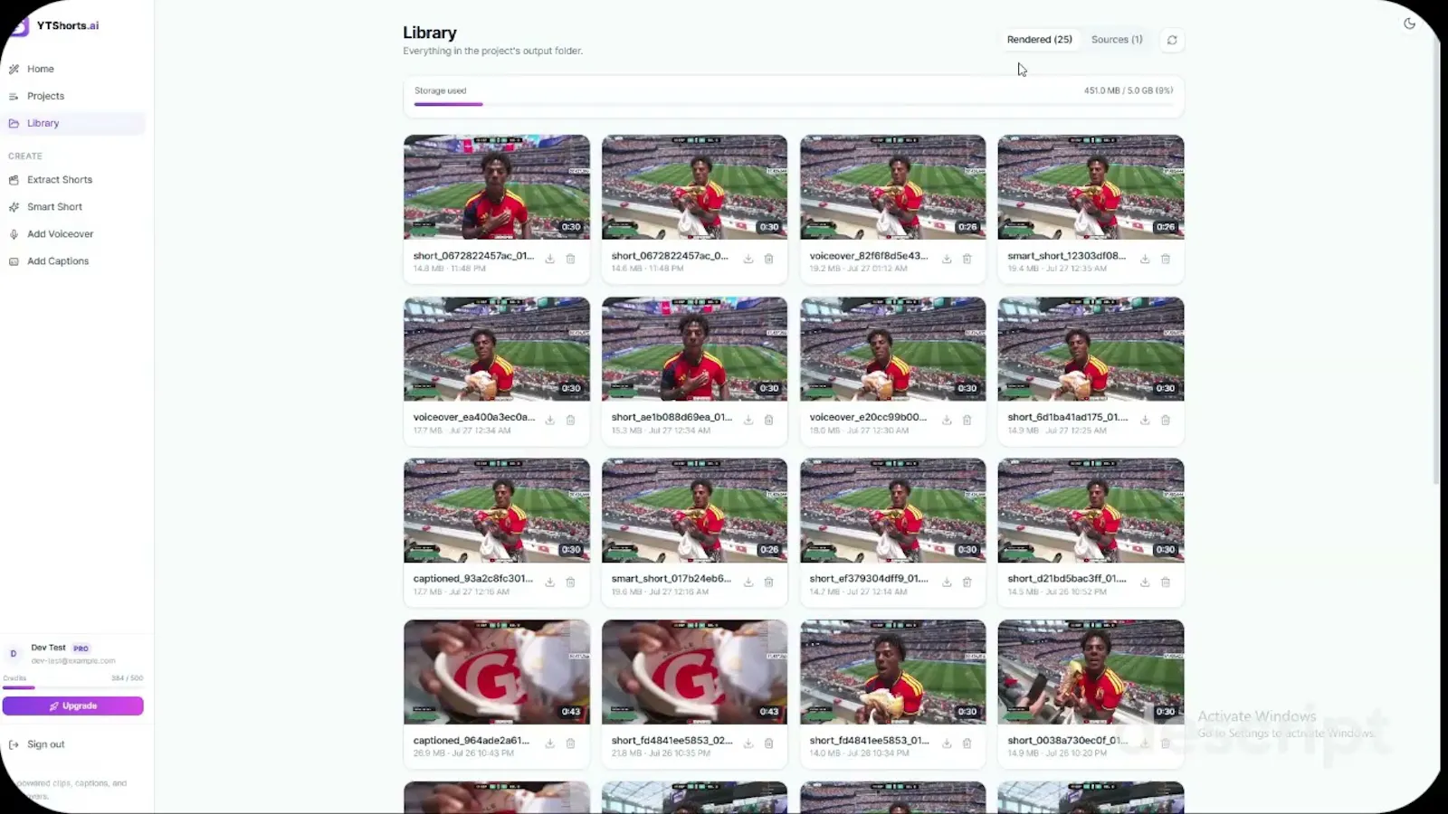 YTShorts.ai screenshot 1 (video preview)