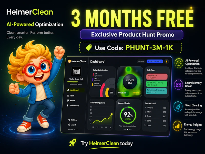 HeimerClean AI - Silent Optimization screenshot 1