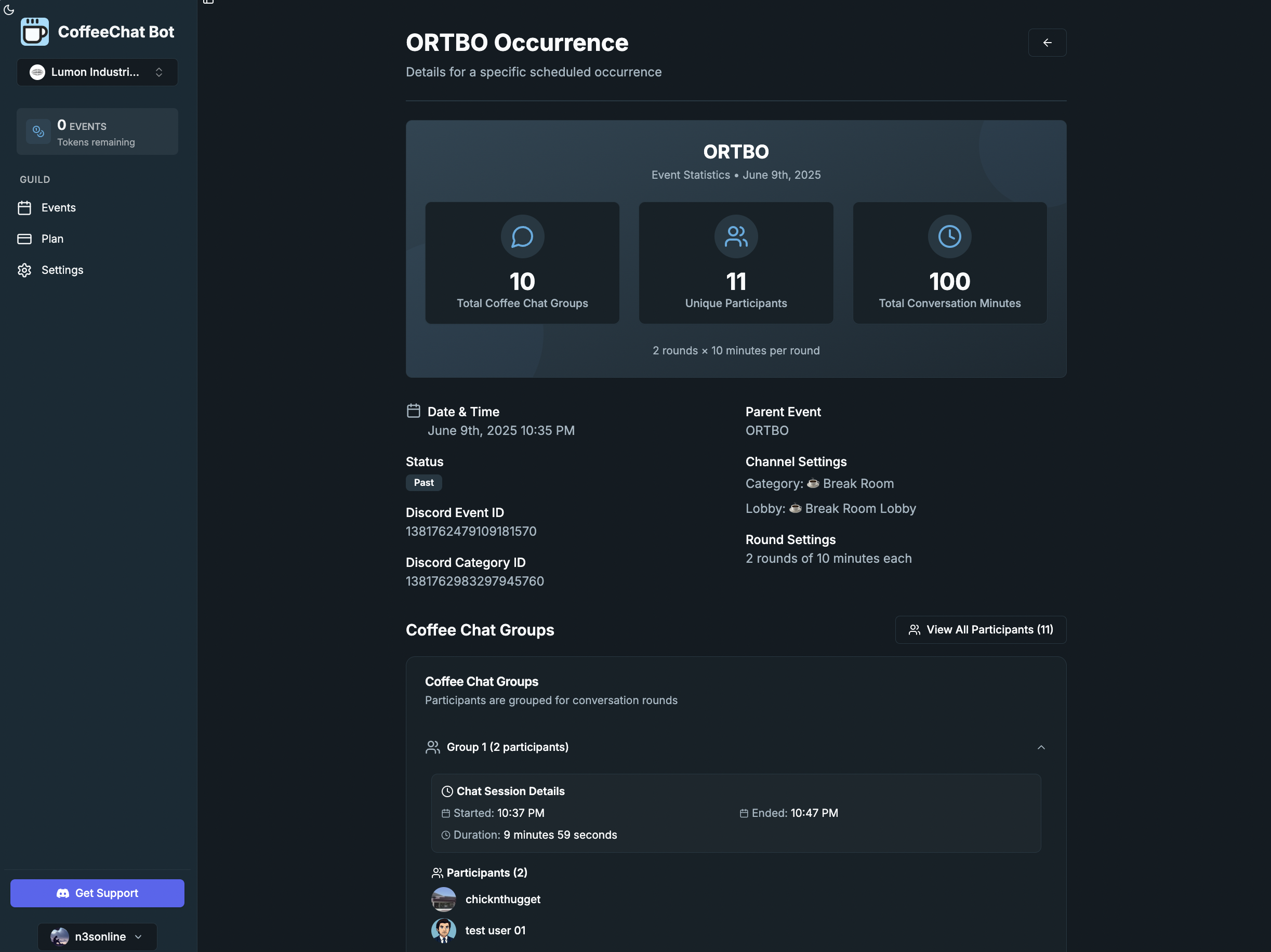 Coffechat Bot - Automatisierte Networking-Events für Ihre Discord-Community Medien 6