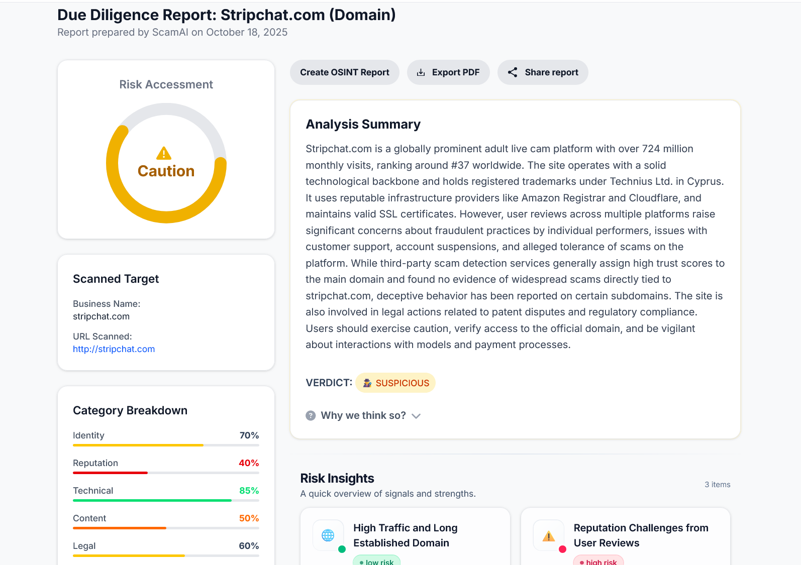Real-time Website Safety Check by ScamAI gallery image