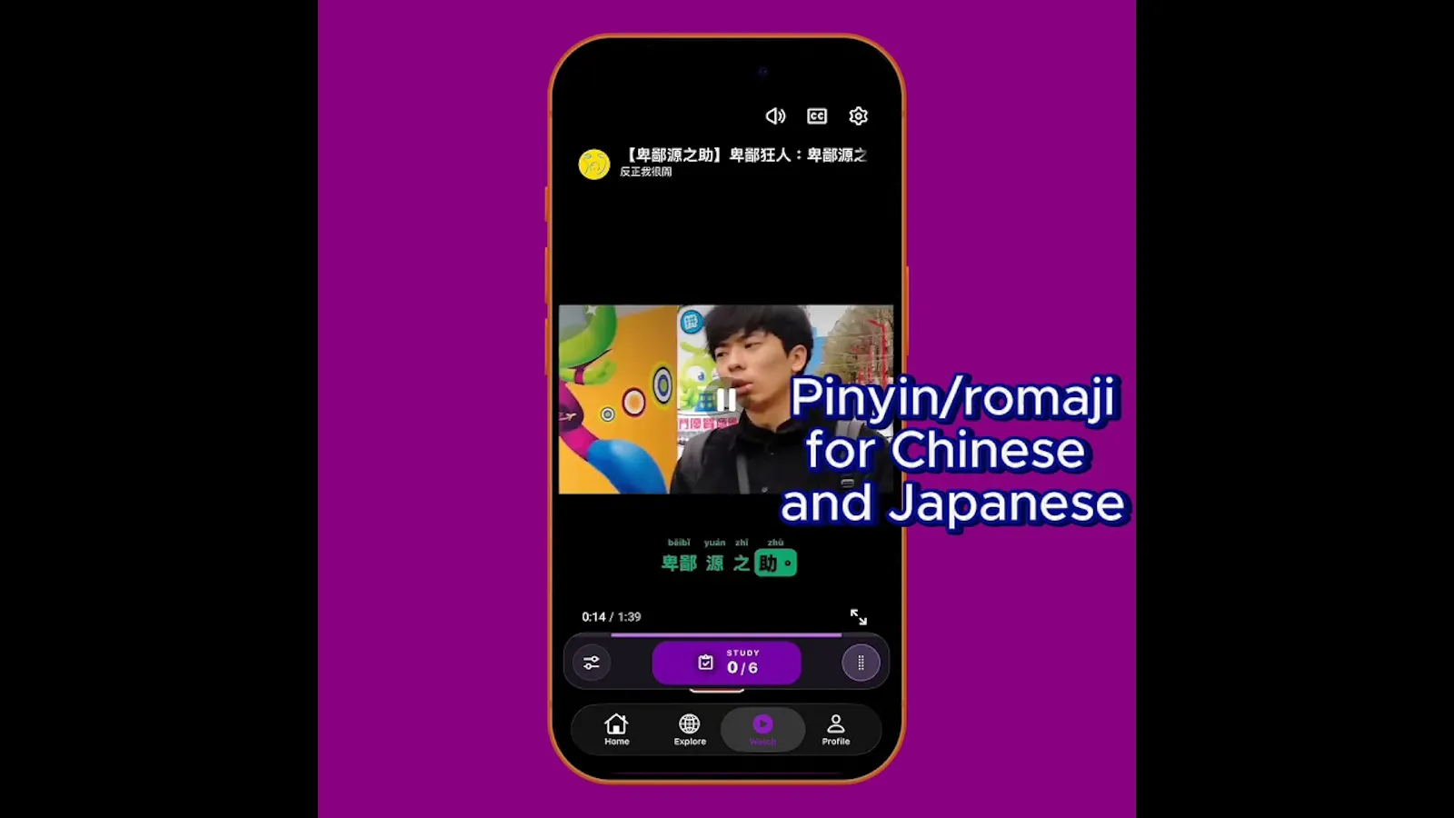 LingoLingo: Learn Language with Youtube screenshot 1 (video preview)