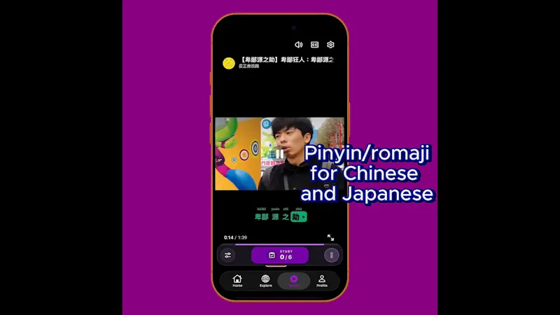 LingoLingo: Learn Language with Youtube screenshot 1 (video preview)