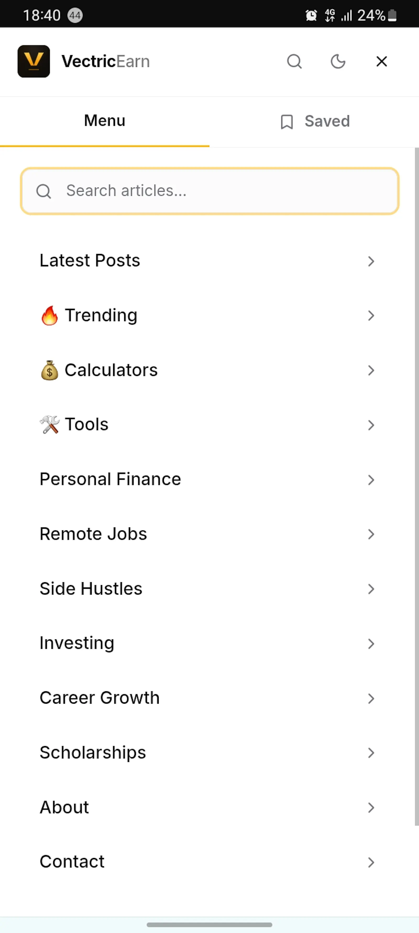 VectricEarn screenshot 2