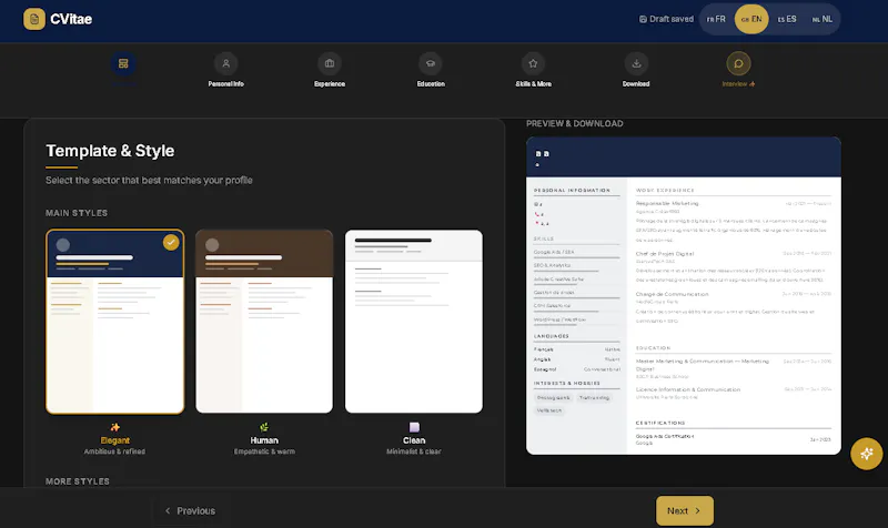 CVitae screenshot 2