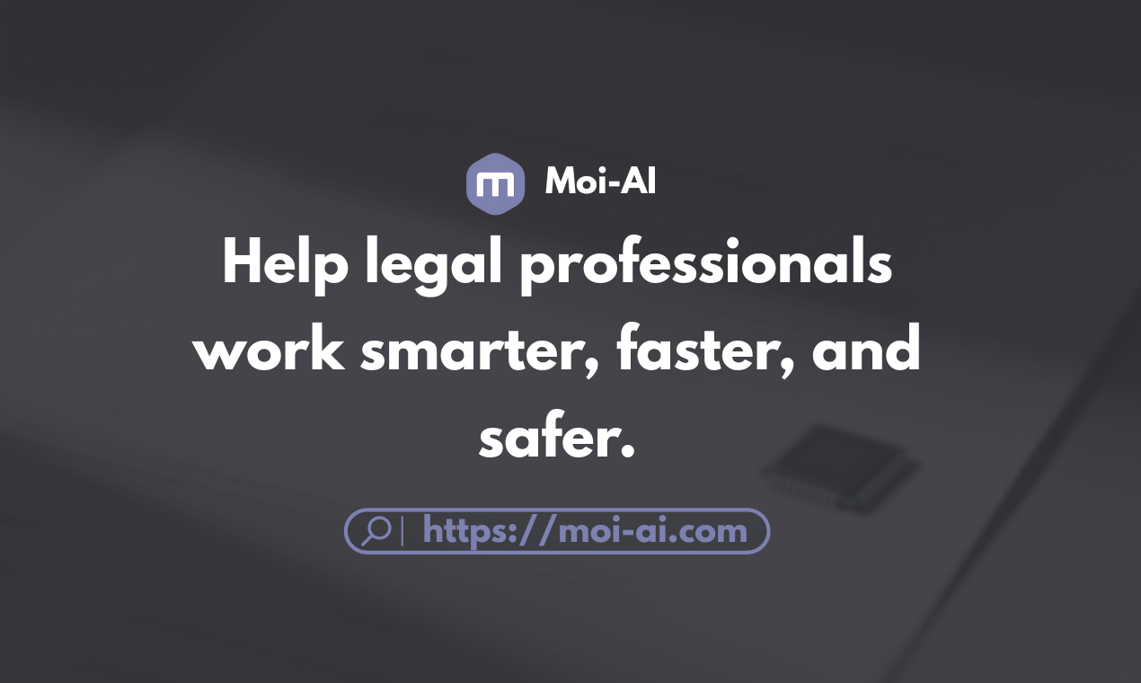 Moi AI - assistant for enterprise legal  gallery image
