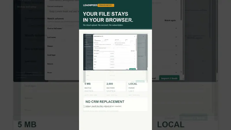 LeadSpeed screenshot 1 (video preview)