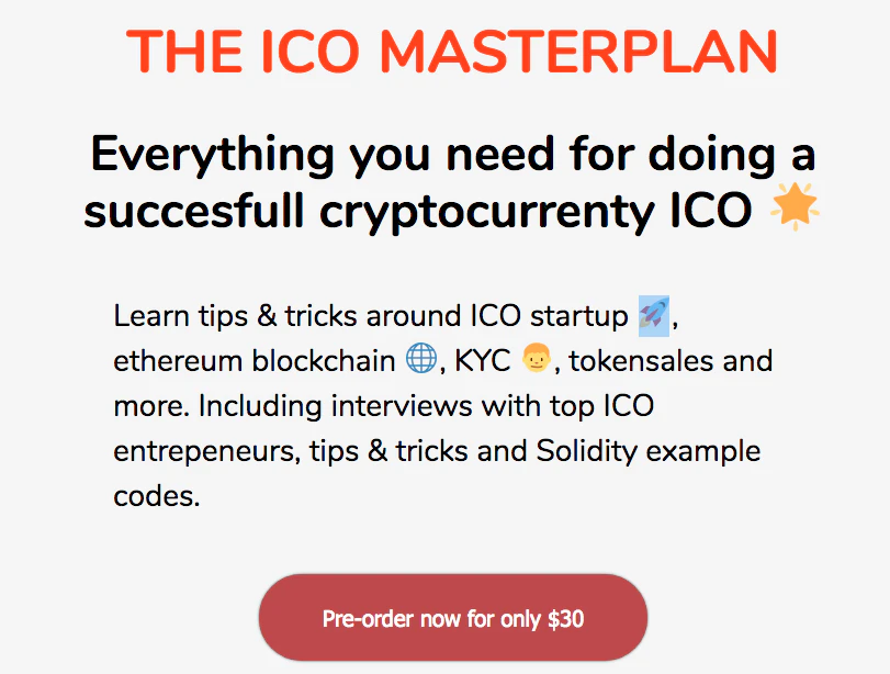The ICO Masterplan 🚀