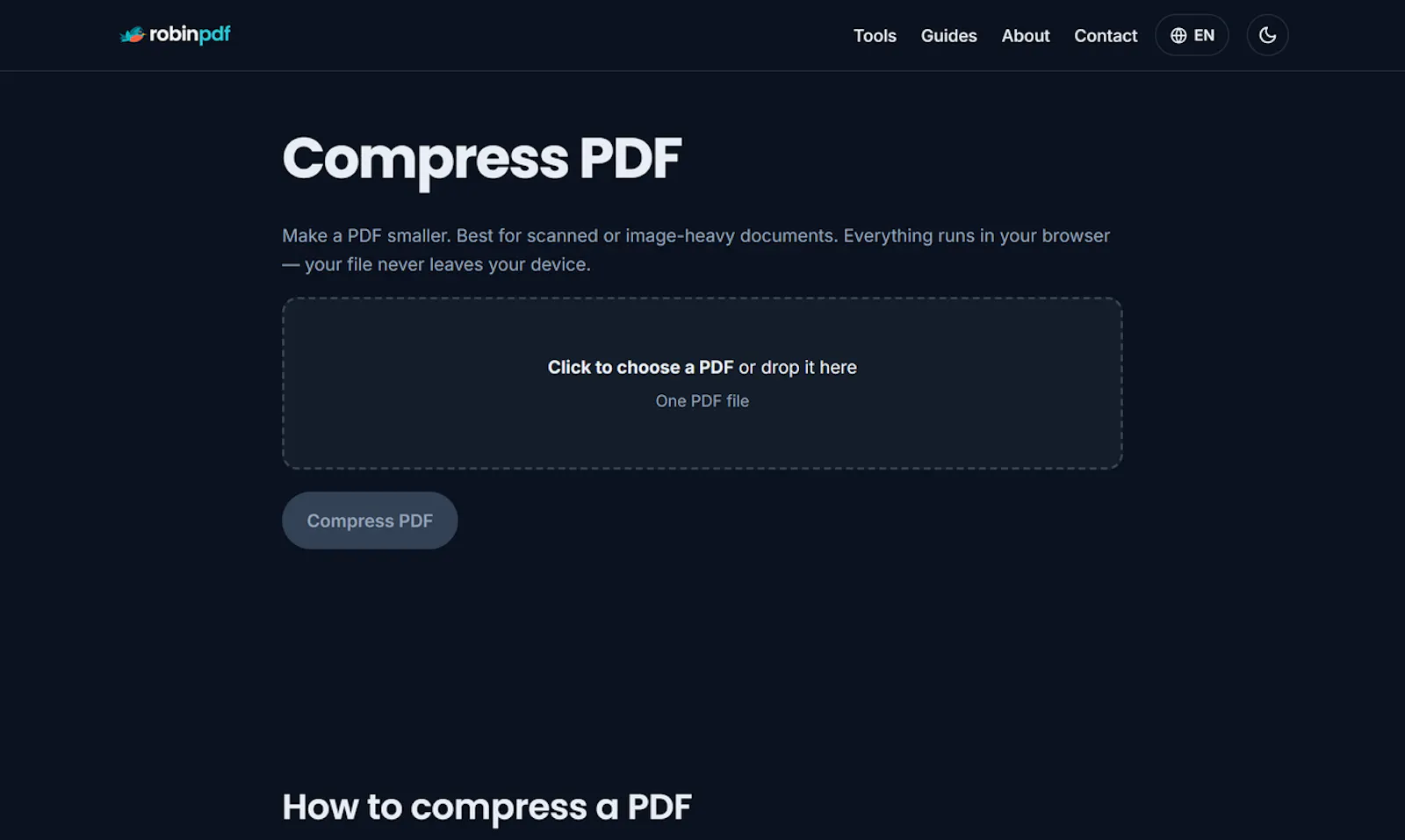 Robinpdf screenshot 2