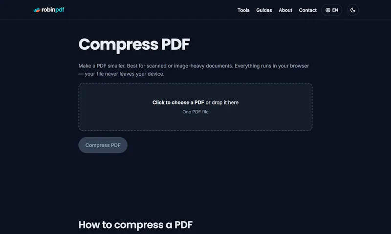 Robinpdf screenshot 2