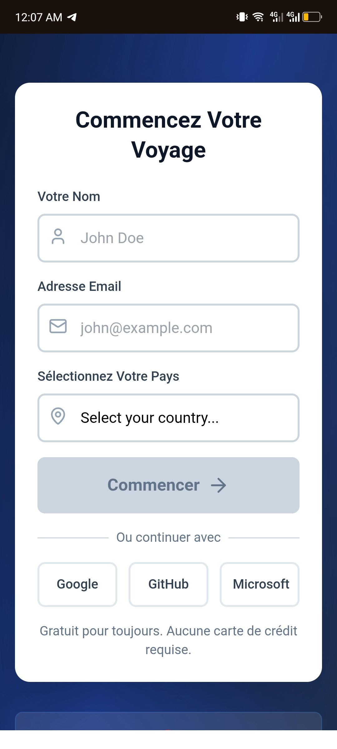 Nexova - Main screenshot showing features and interface