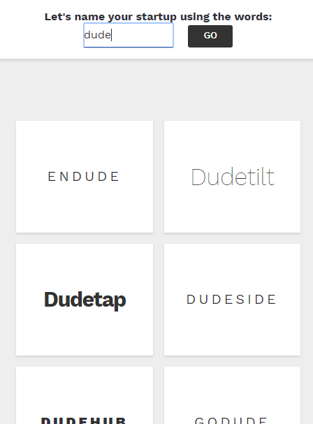 Startup Name Generator gallery image