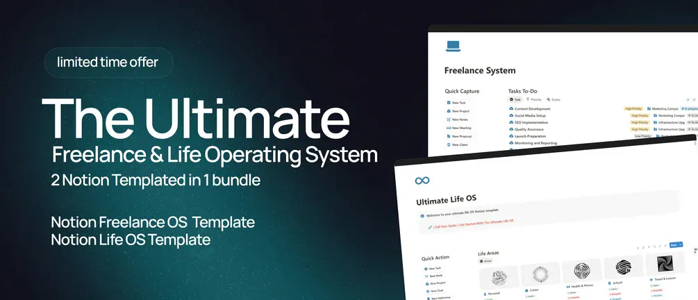 The Ultimate Freelance OS & Life OS product banner
