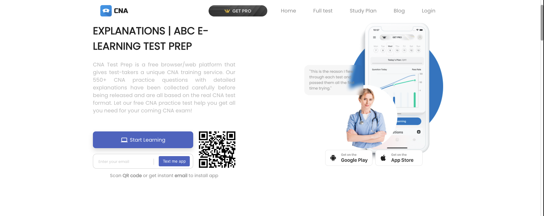 Sitio web de CNA Test Prep media 1