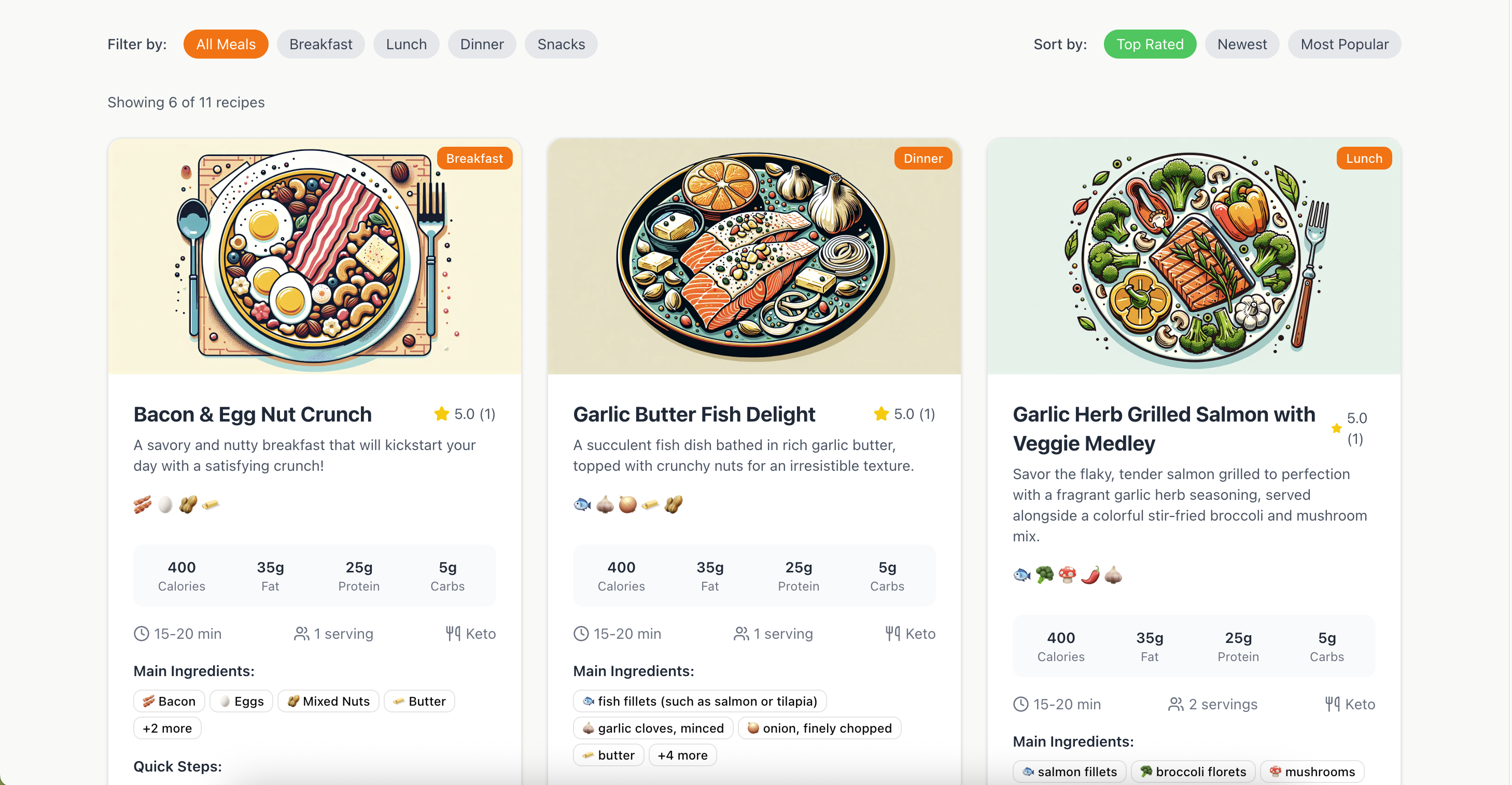 AI Keto Recipes media 3