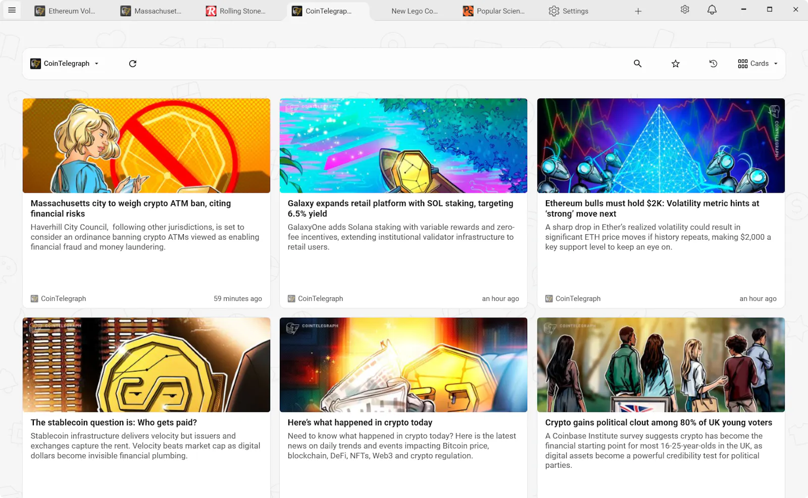 RSSly screenshot 2