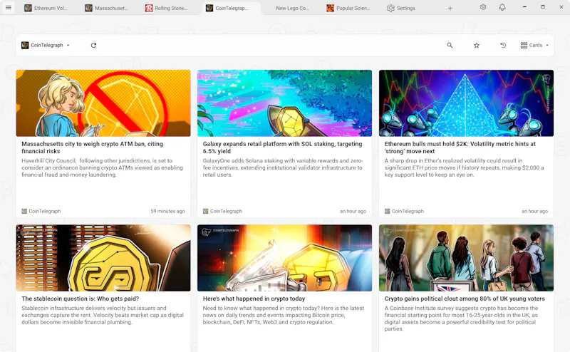 RSSly screenshot 2