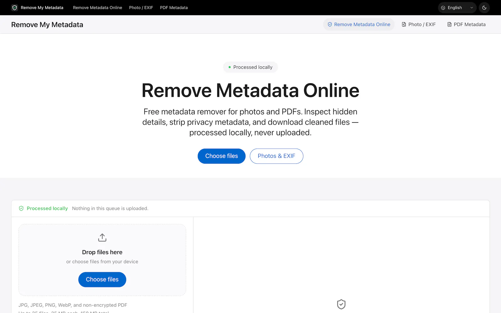 Remove My Metadata screenshot 2