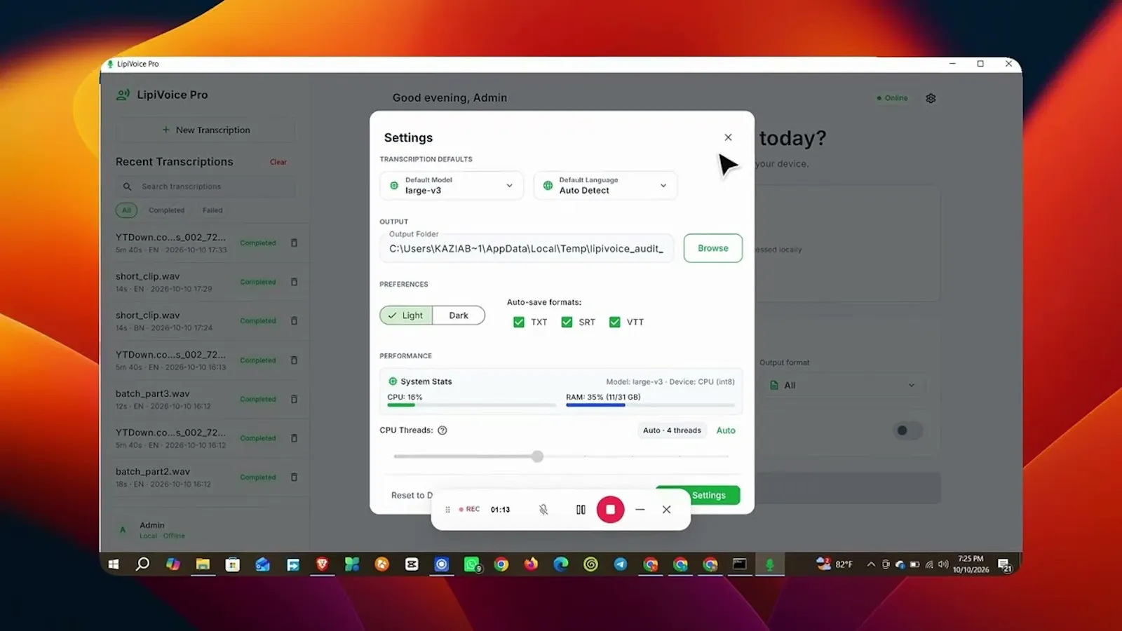 LipiVoice Pro screenshot 1 (video preview)