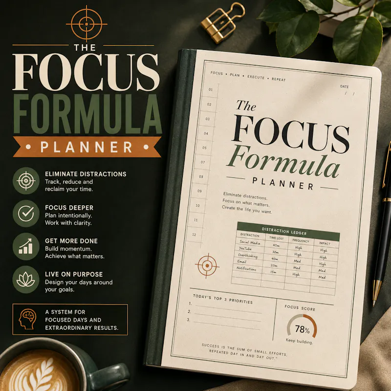 The Focus Formula Planner  screenshot 2