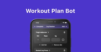 Workout Plan Bot gallery image