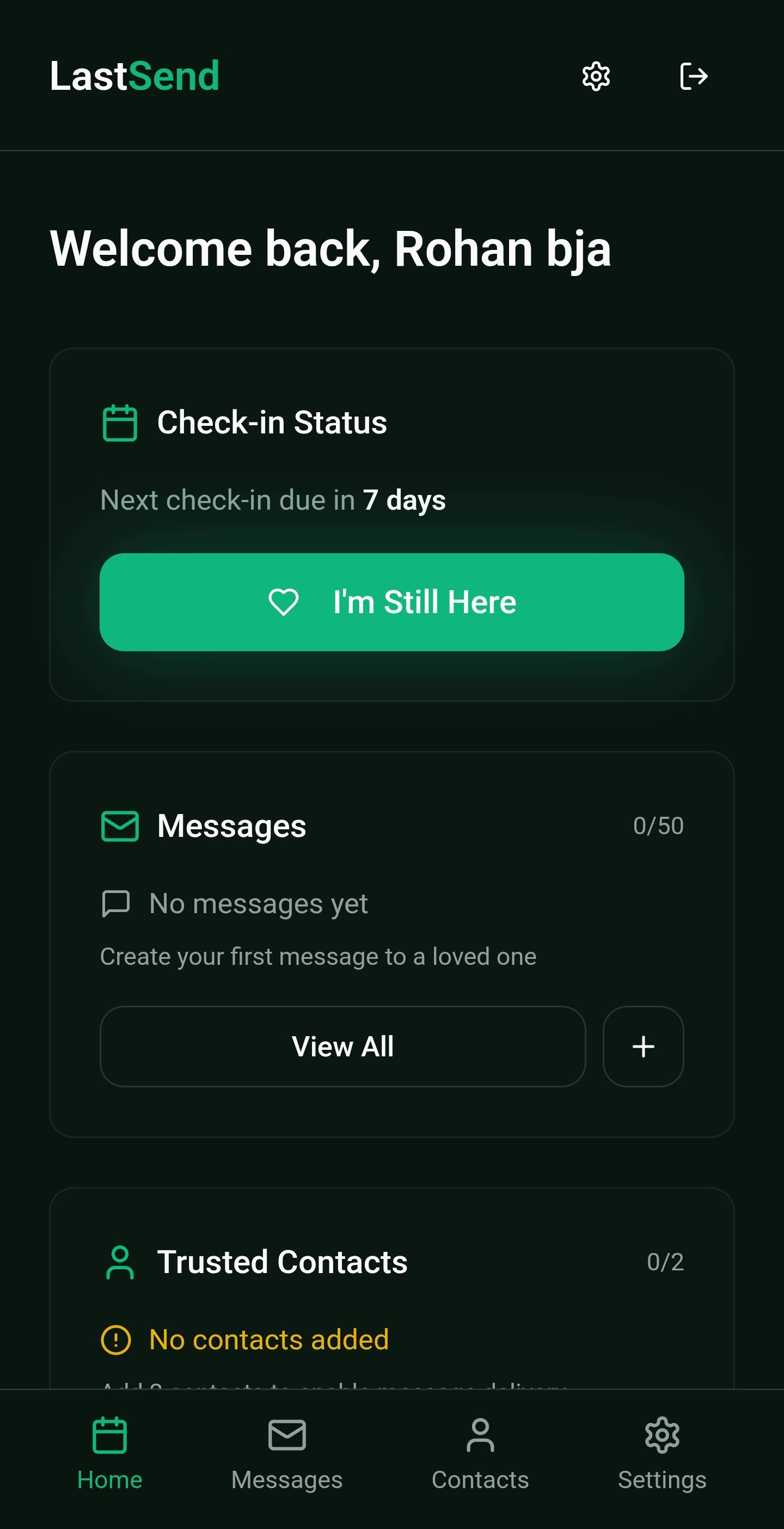 LastSend - Screenshot 3 showing product features and functionality