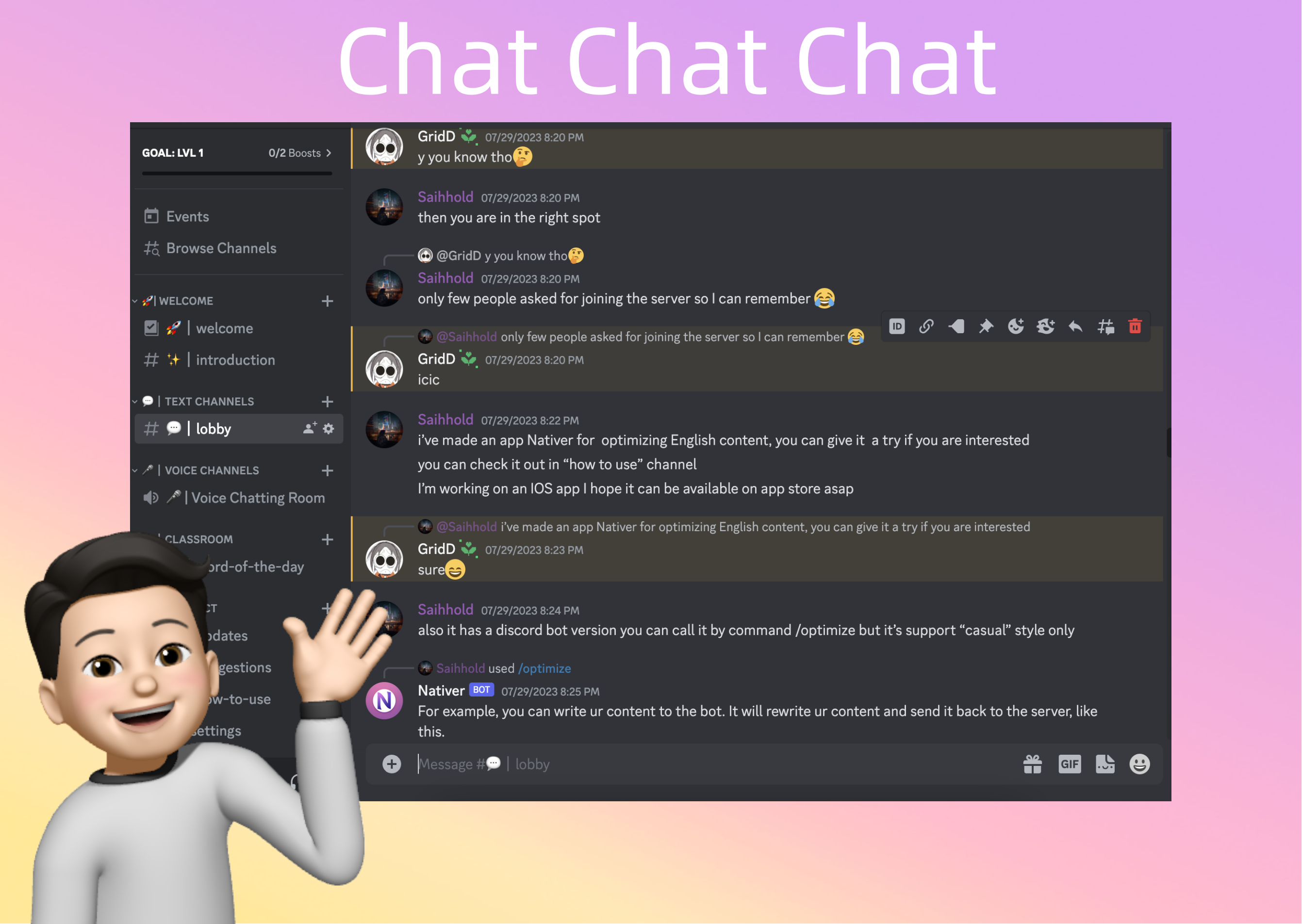 Nativer Discord Bot media 1