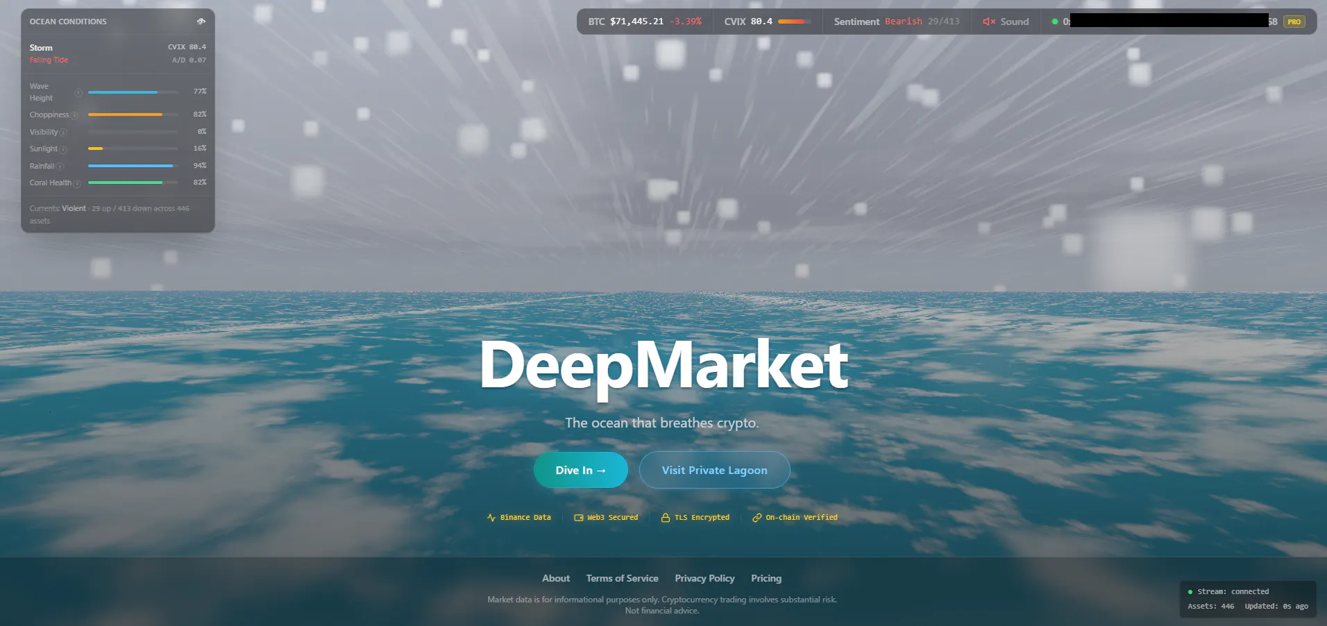 DeepMarket 제품 배너