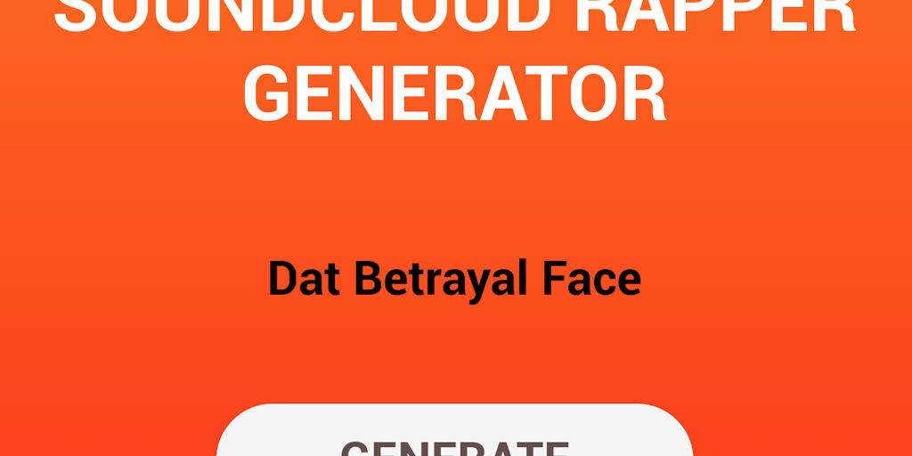 Soundcloud Rapper Generator Generate Your Soundcloud Rapper Name
