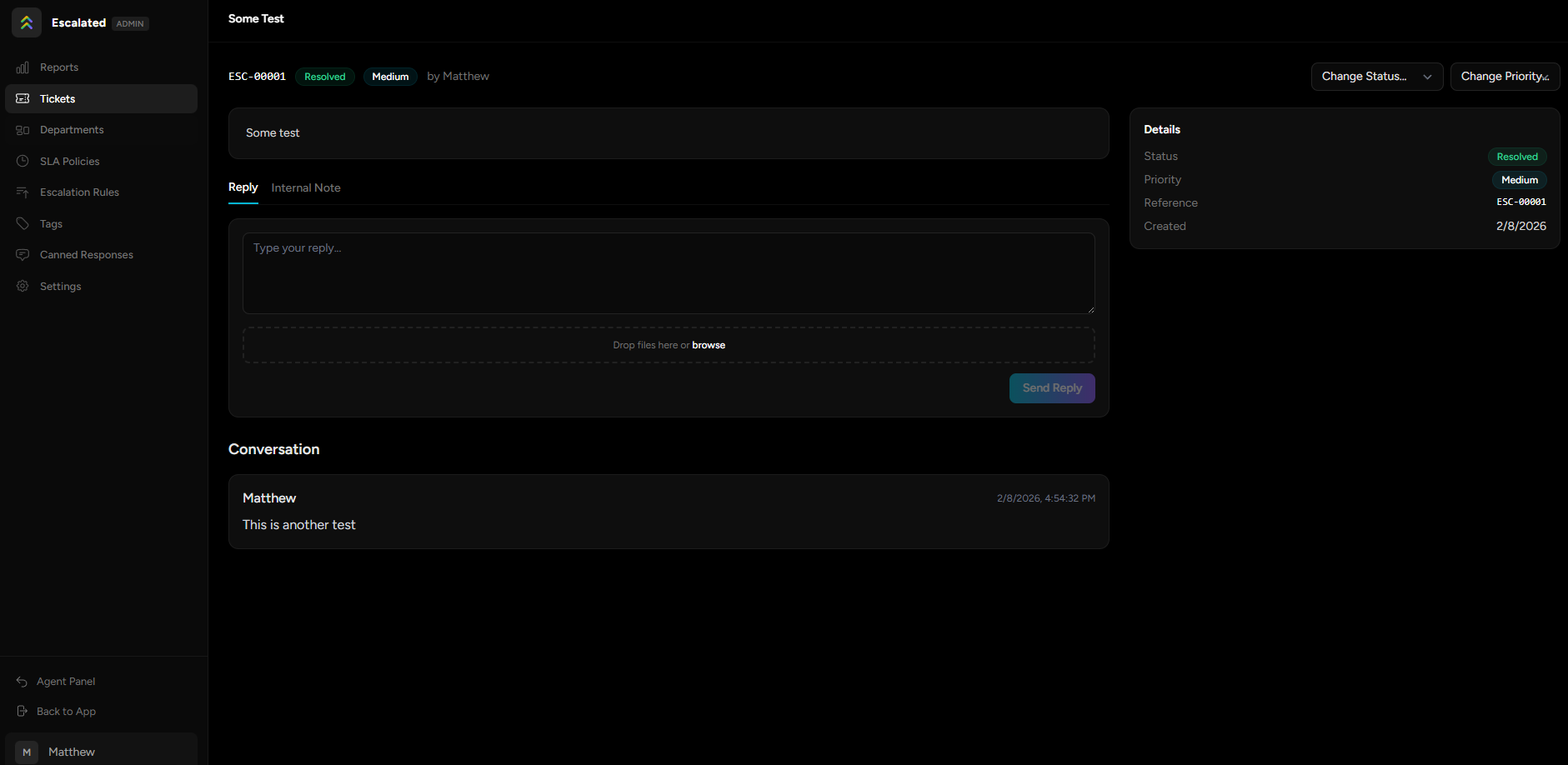 Escalated - Screenshot 3 showing product features and functionality