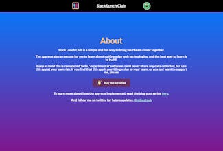 Slack Lunch Club gallery image