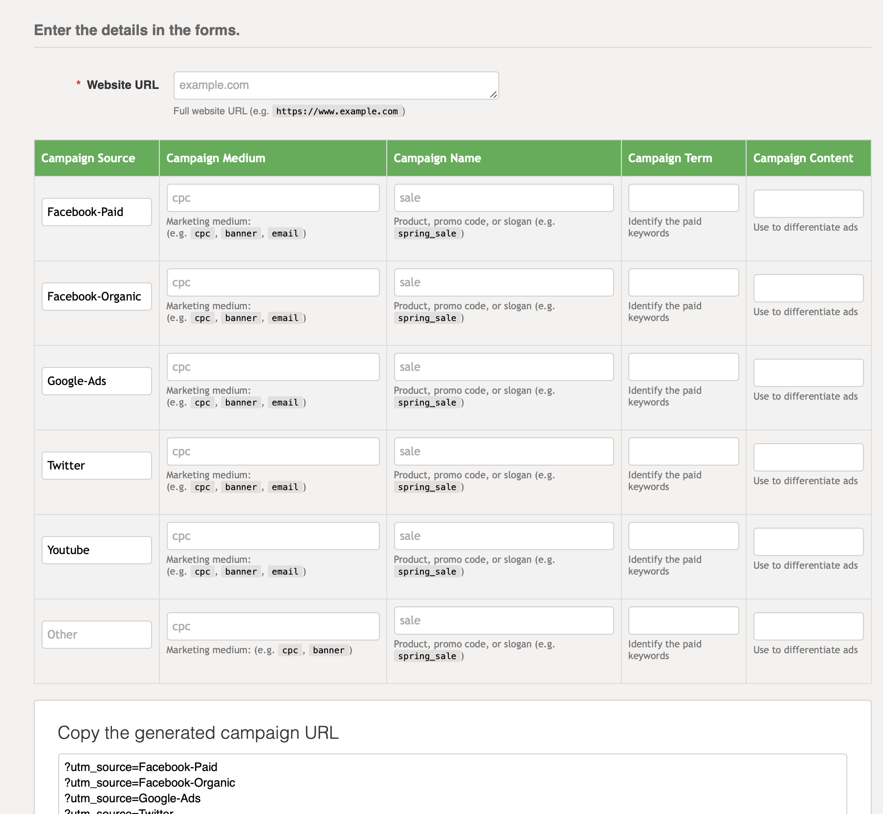 Quick UTM Builder gallery image