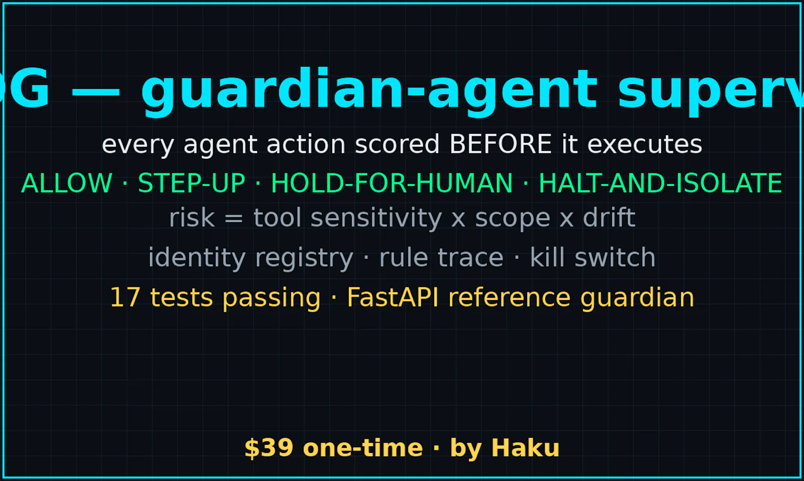 Watchdog — Guardian Agent Supervision screenshot 1