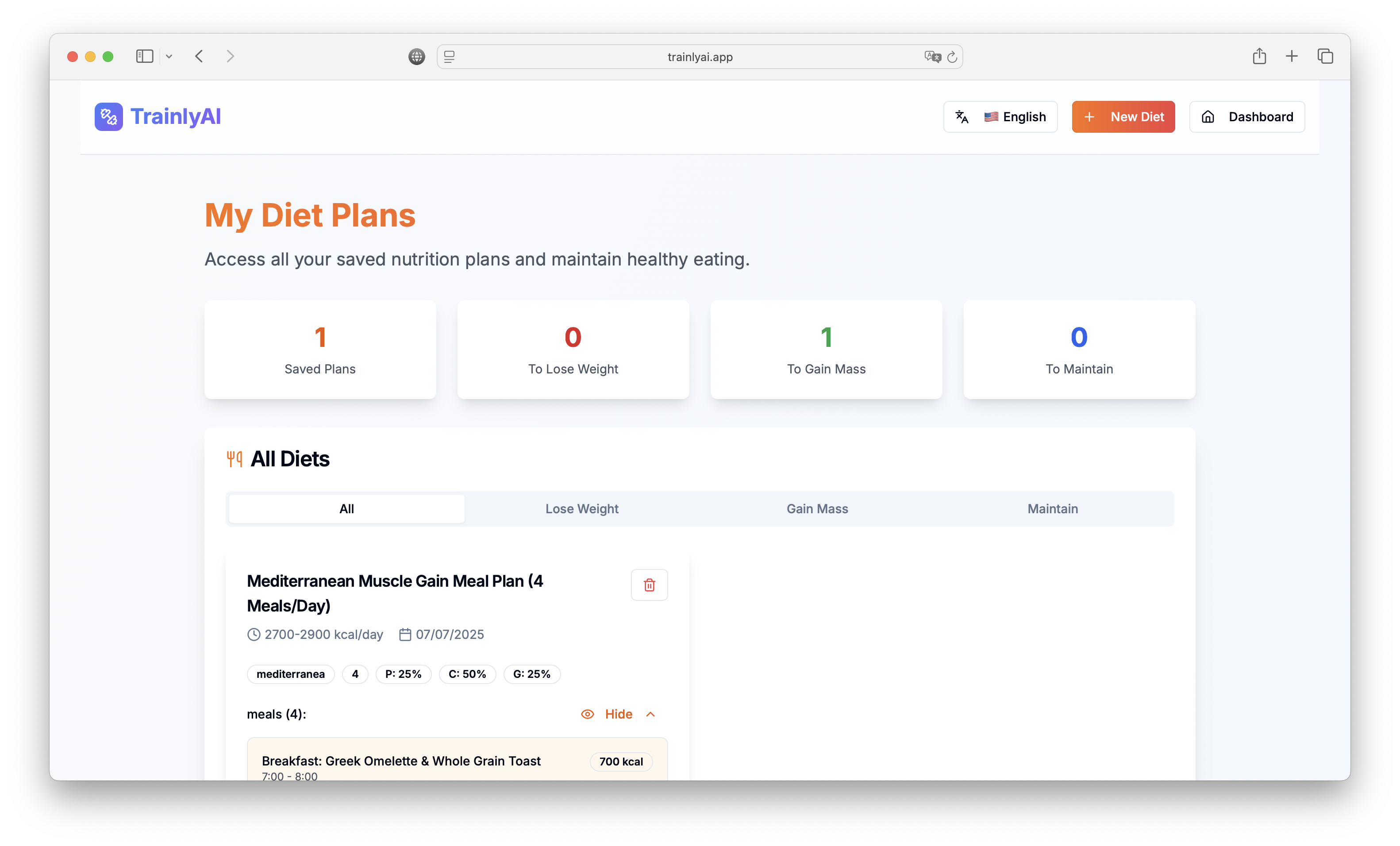 Mídia 8 de Testado - Rotinas personalizadas, dietas e receitas e rastreamento de hábitos.