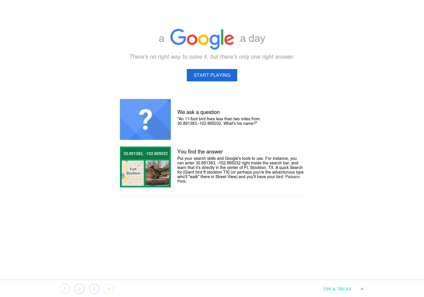 A Google A Day gallery image