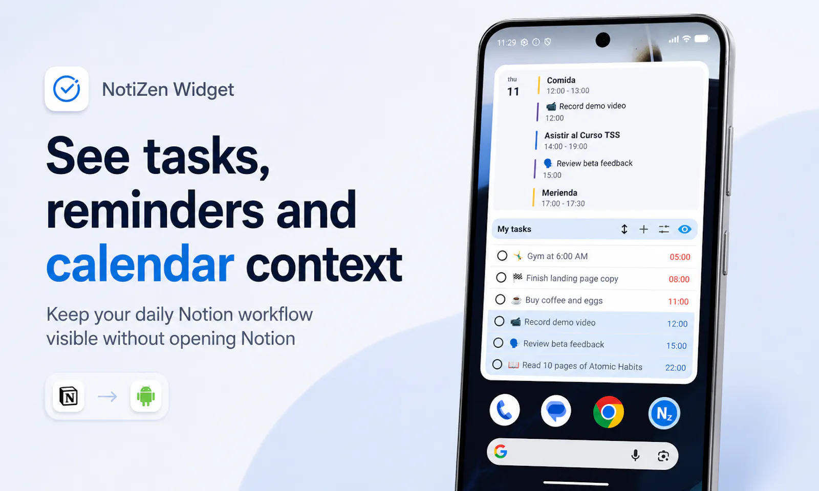 NotiZen Widget screenshot 2