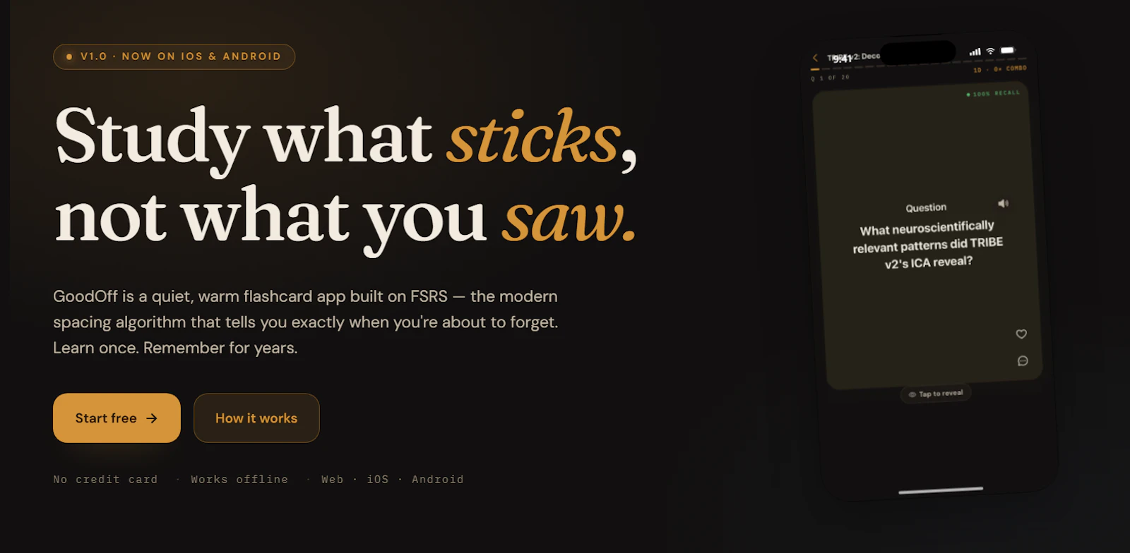 GoodOff screenshot 1