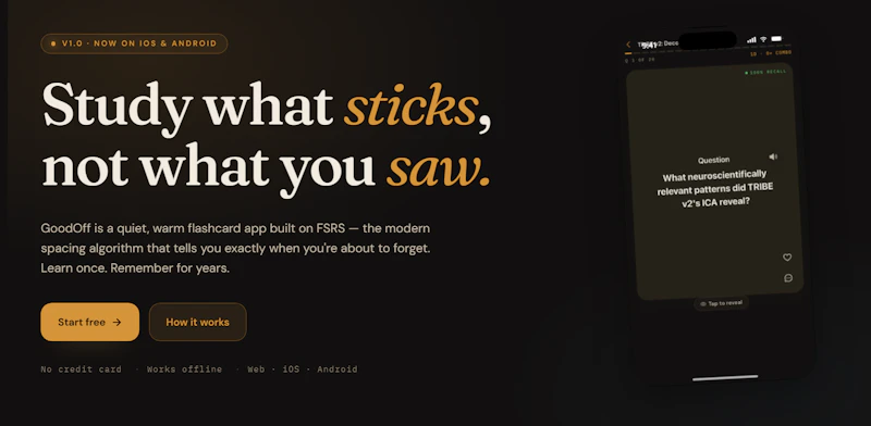 GoodOff screenshot 1