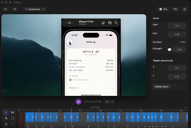 Glideo screenshot 2