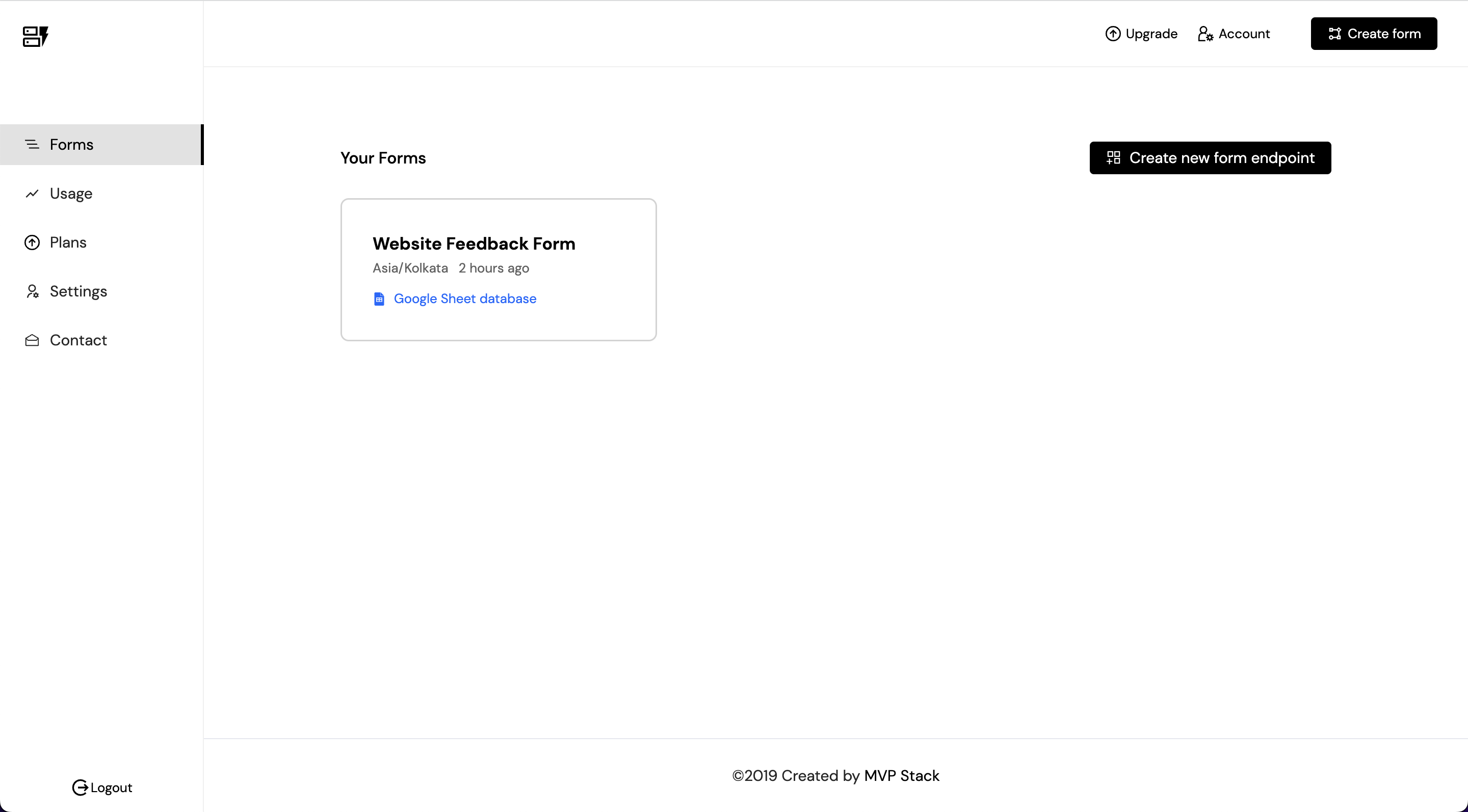 Form with Sheet gallery image