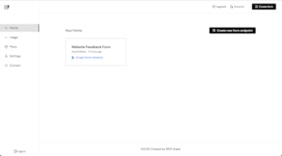Form with Sheet gallery image