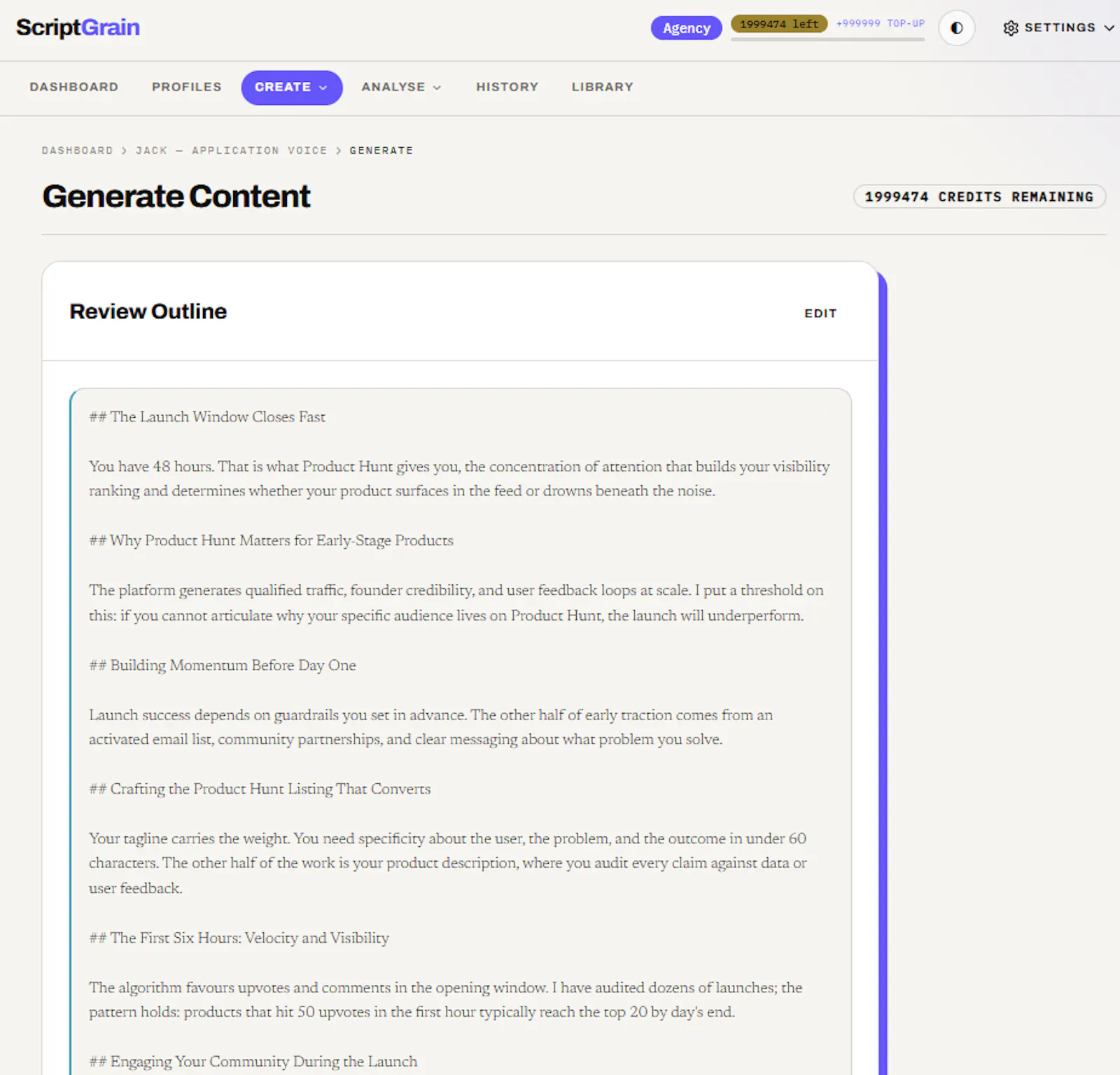 ScriptGrain - Write like you, at scale screenshot 4